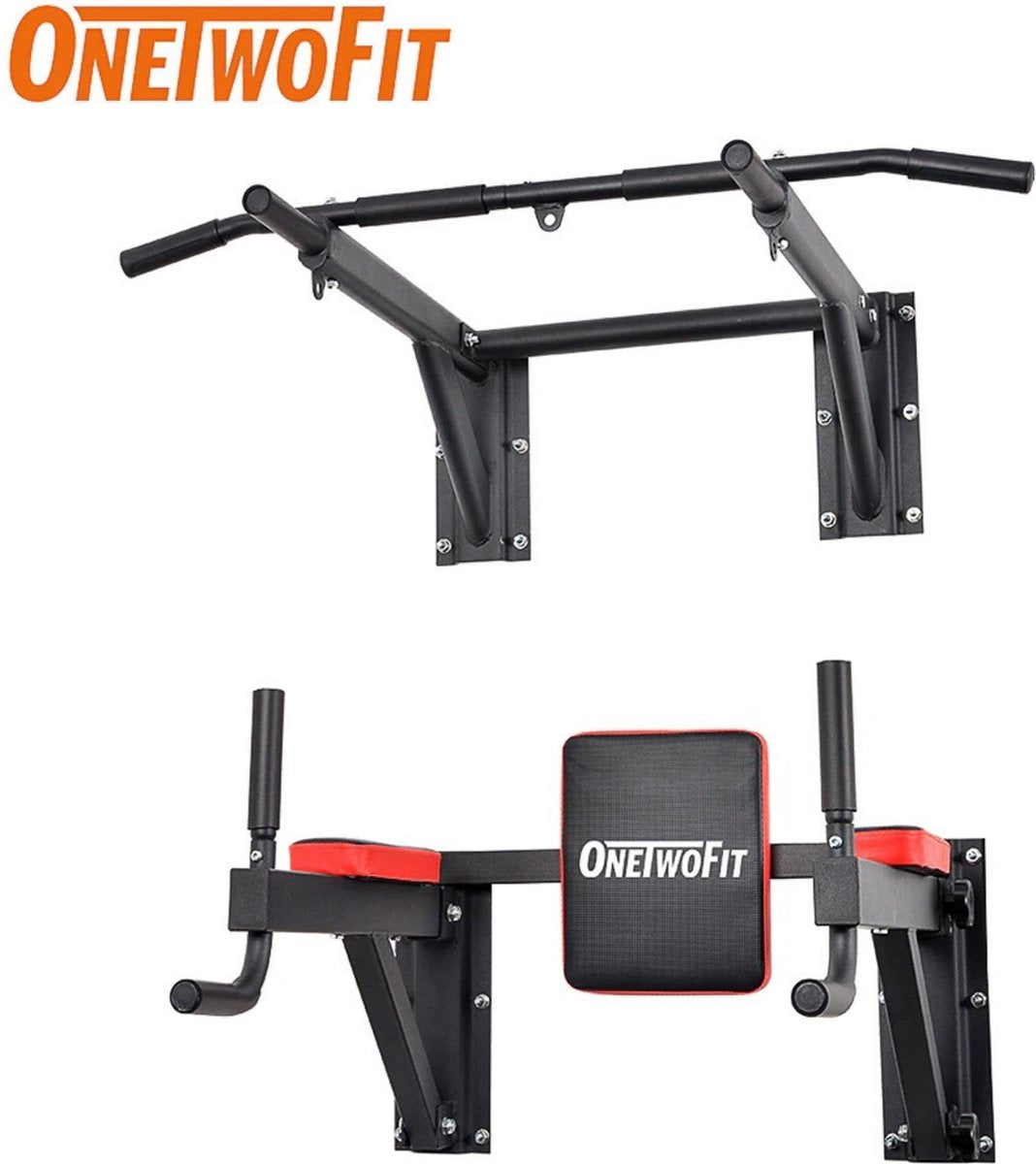 Pull Up Bar - Pull Up Station - Dip Bars - Dip Station - Muurbeugel Bokszak - Optrekstang Wandmontage