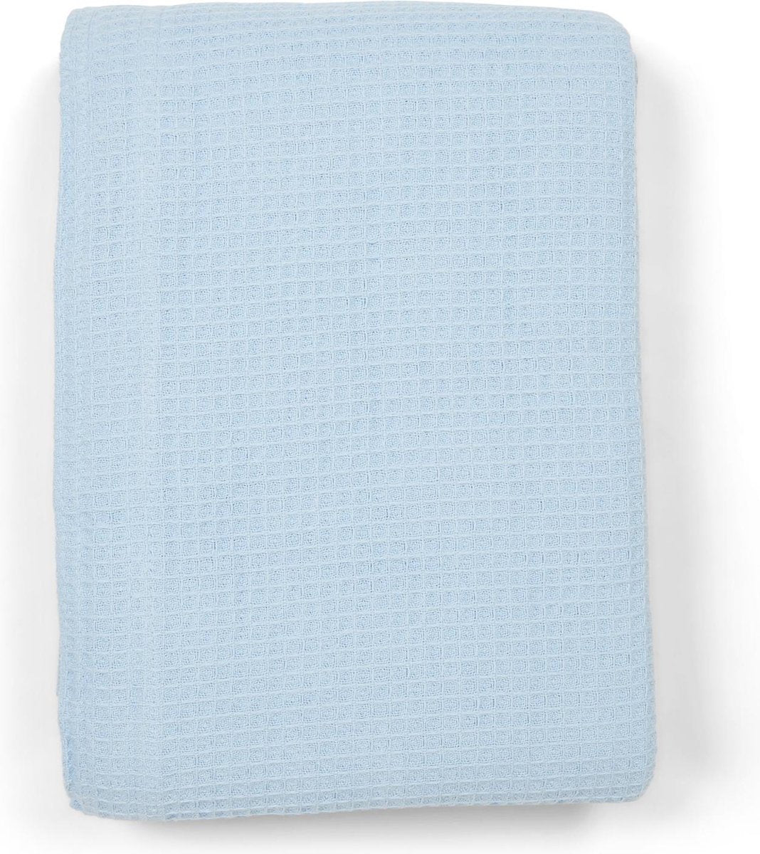 Damminga - Wiegdeken – Baby dekentje - Wafel - Katoenen - 75x100cm - Blauw