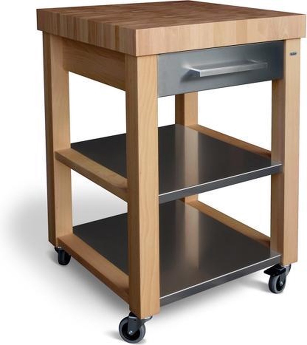 Butler Keukentrolley kopshout RVS M-600
