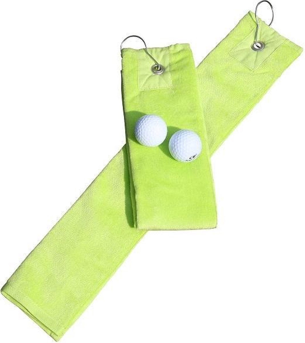 A&R Golf Handdoekje DeLuxe Velours Lime Green 400 gram - set 5 stuks