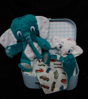 Pampertaart/luiertaart koffertje olifant