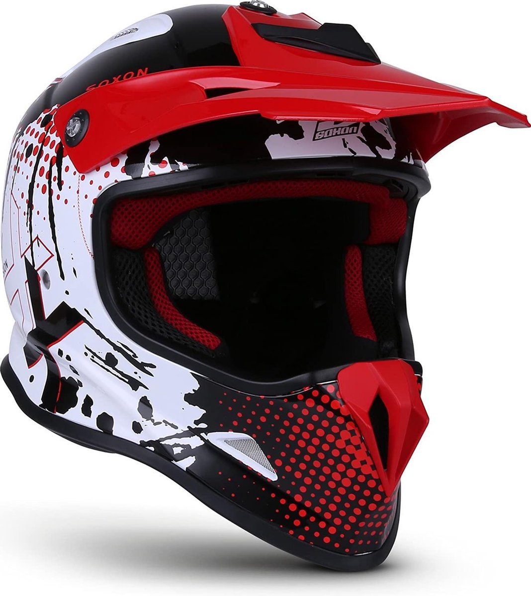 Soxon SKC-34 Wit Rood Zwart