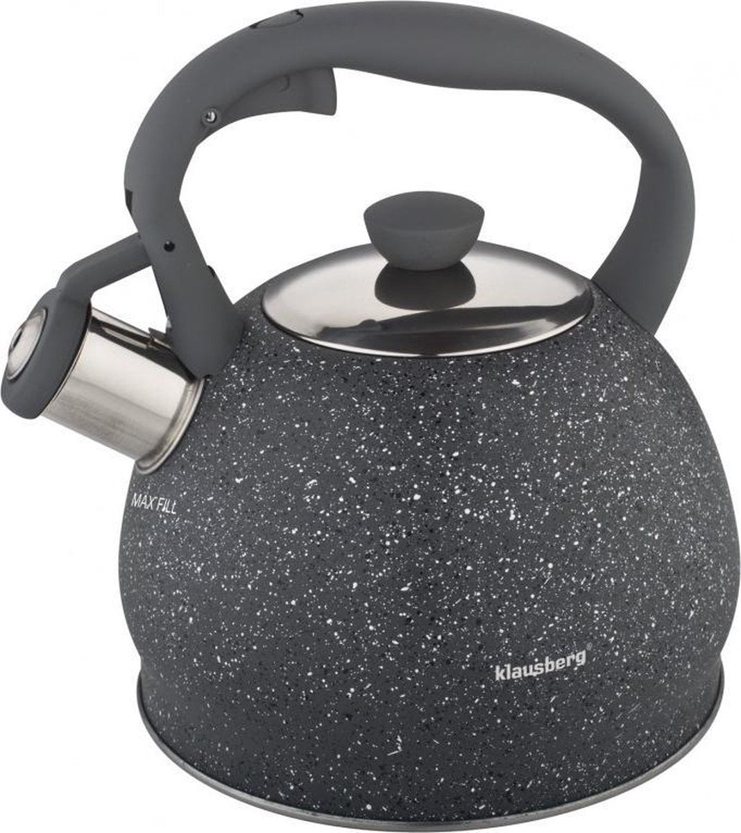 Fluitketel Inductie Gas Waterkoker 2.0 L ‘’Lunar’’ RVS Grijs Mat Chroom
