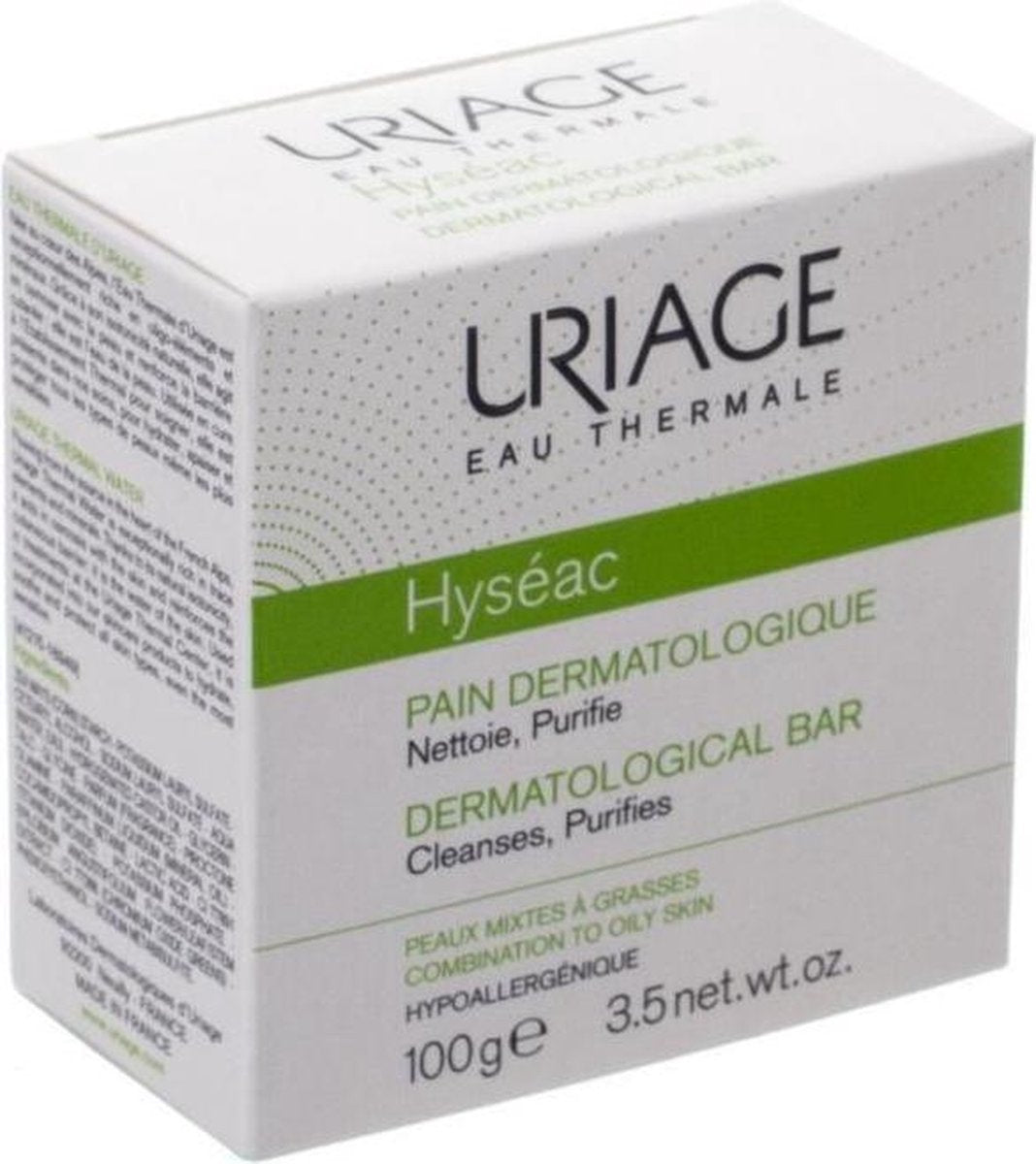 Uriage Hyséac Dermatological Bar 100 G