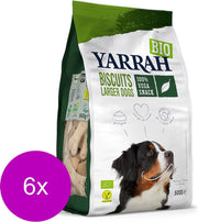 Yarrah Bio Biscuits Larger Dogs Vegetarisch - Hondensnacks - 6 x 500 g