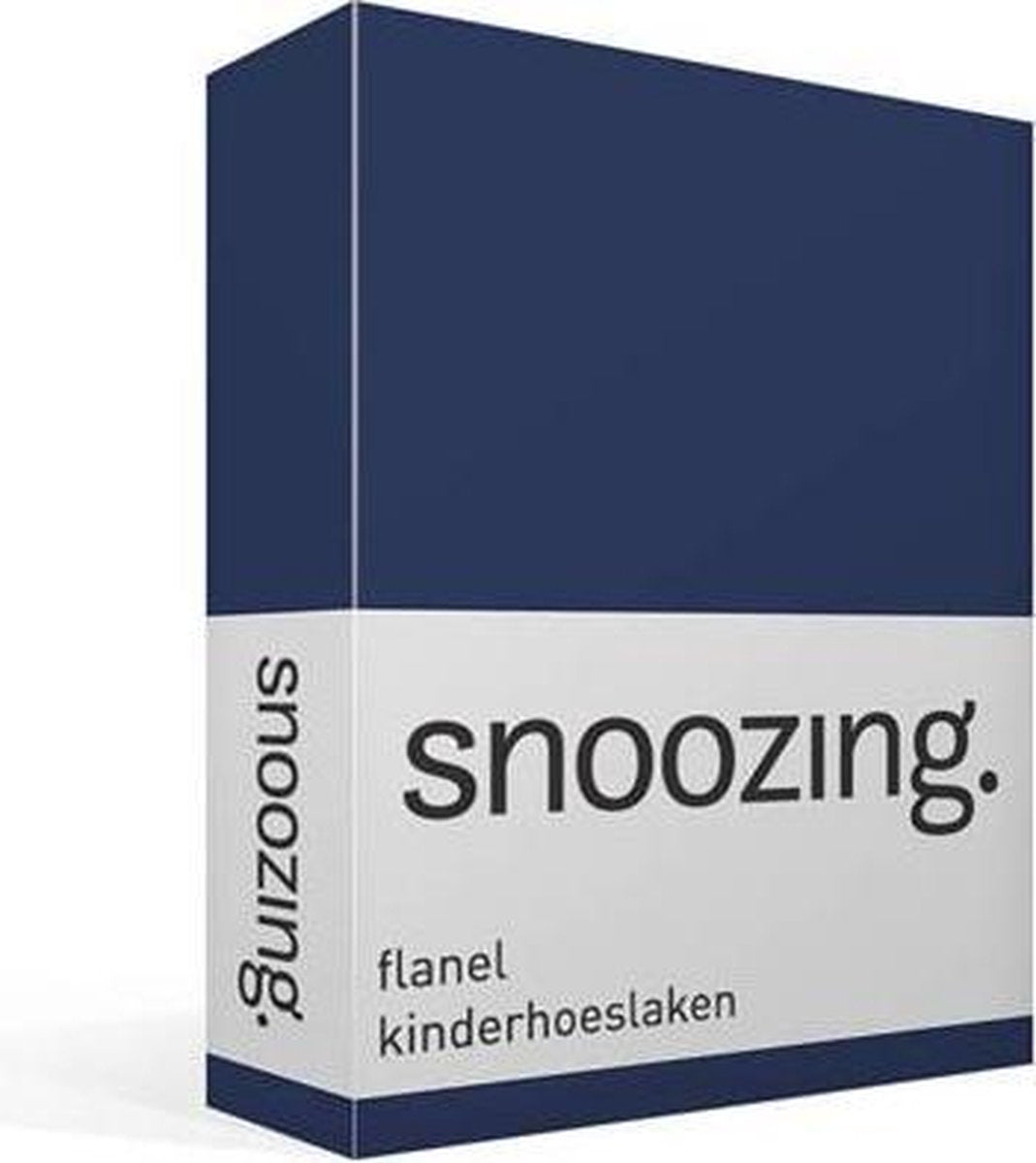 Snoozing - Flanel - Kinderhoeslaken -  Junior - 70x140/150 cm - Navy