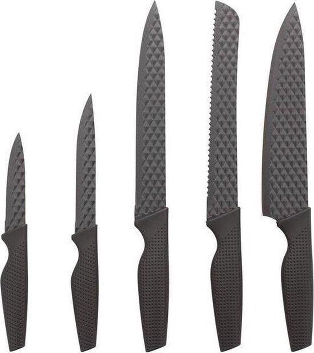 Messenset - Blackstyle - Zwart - 5 stuks