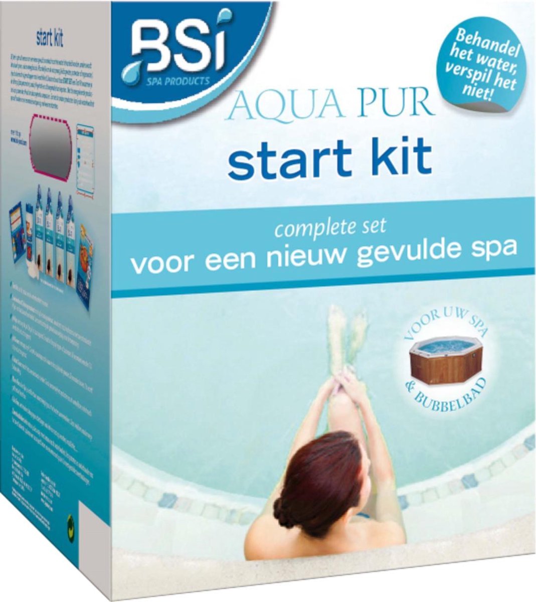 Aqua pur start kit - complete set om een nieuw gevulde spa in gebruik te nemen