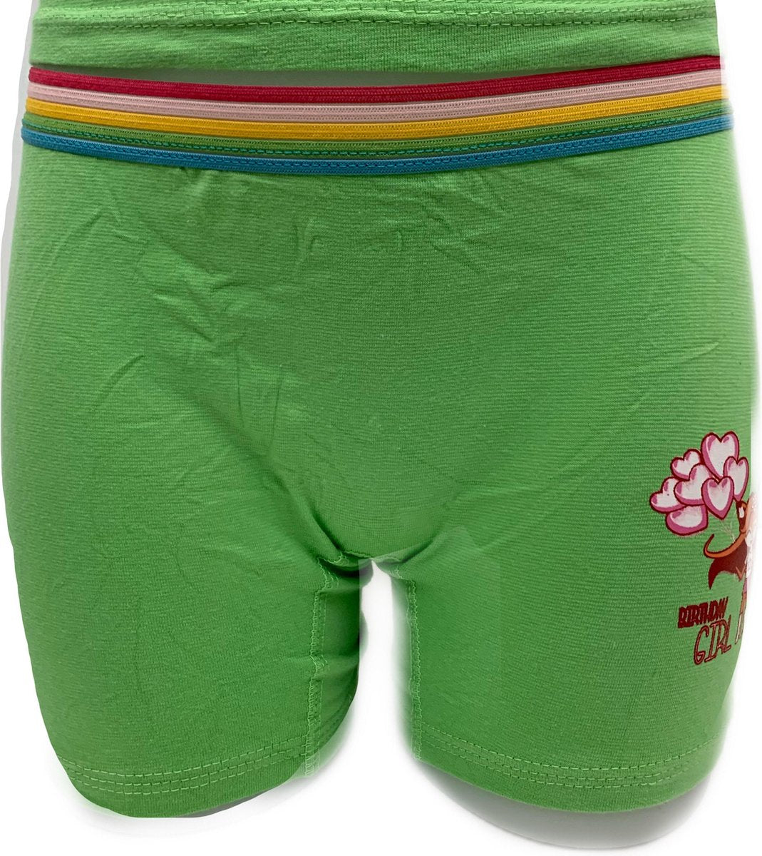 Embrator 2-stuks meisjes Boxershort met opdruk appelgroen 140/146
