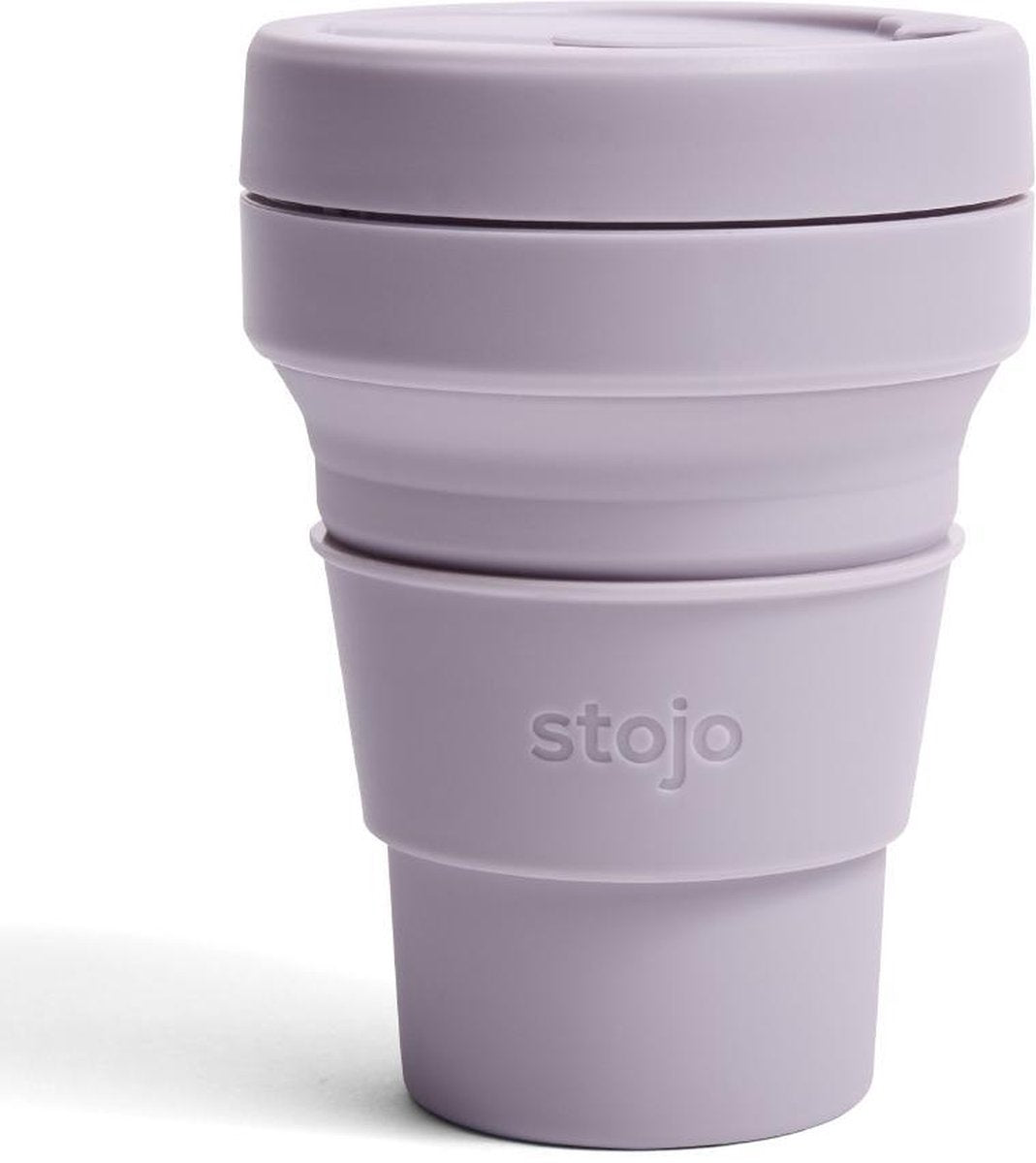 Opvouwbare koffiebeker - Stojo - 355ml/12oz -Lilac- Koffiebeker to go