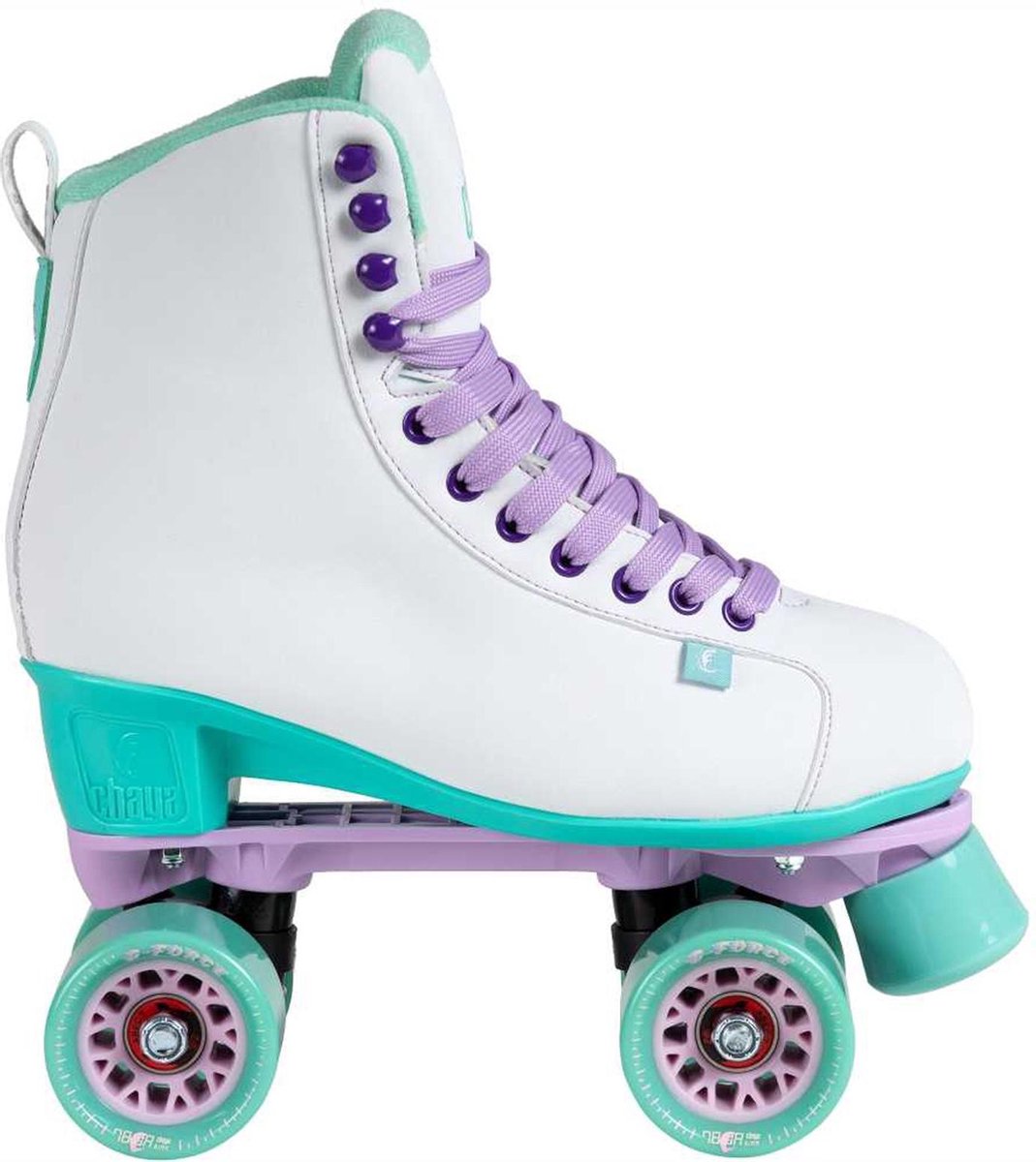 Chaya Rolschaatsen - Maat 41Volwassenen - wit/paars