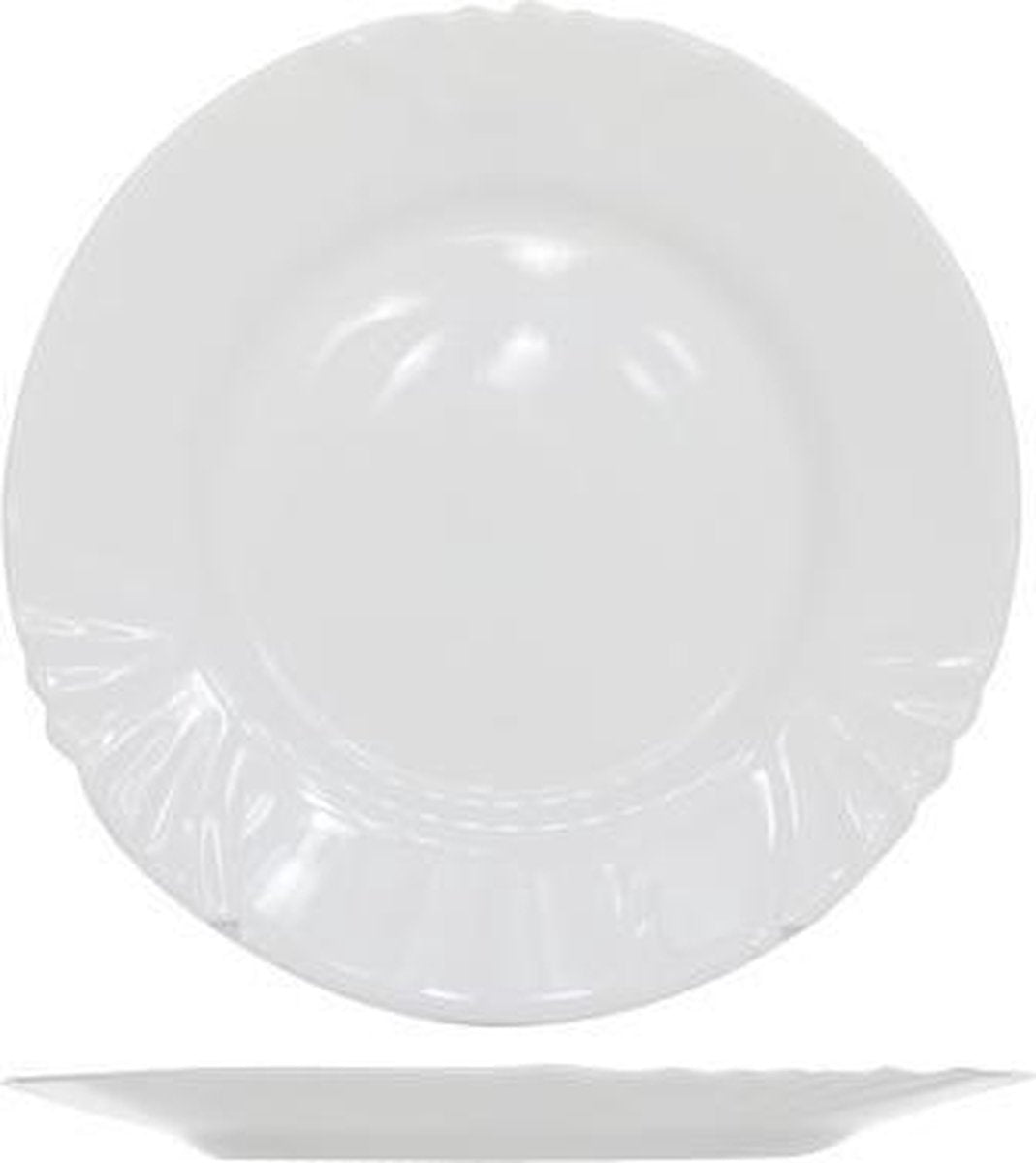 Cadix Wit Dinerbord - Plat - Ø 27