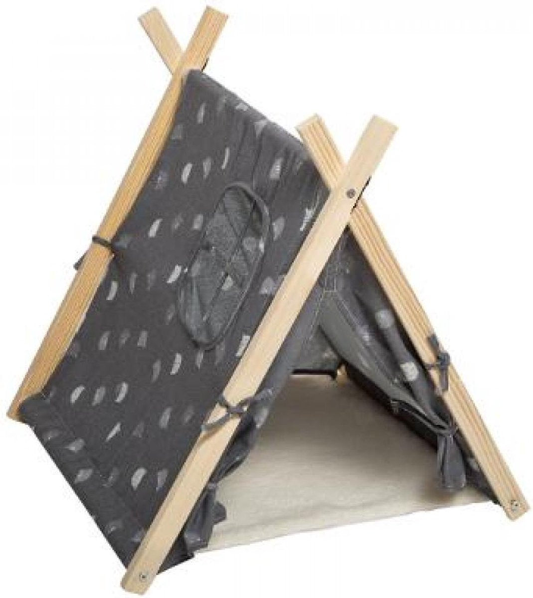 Shopaxo kattentent - Grijs - Hout - Tipi -  55