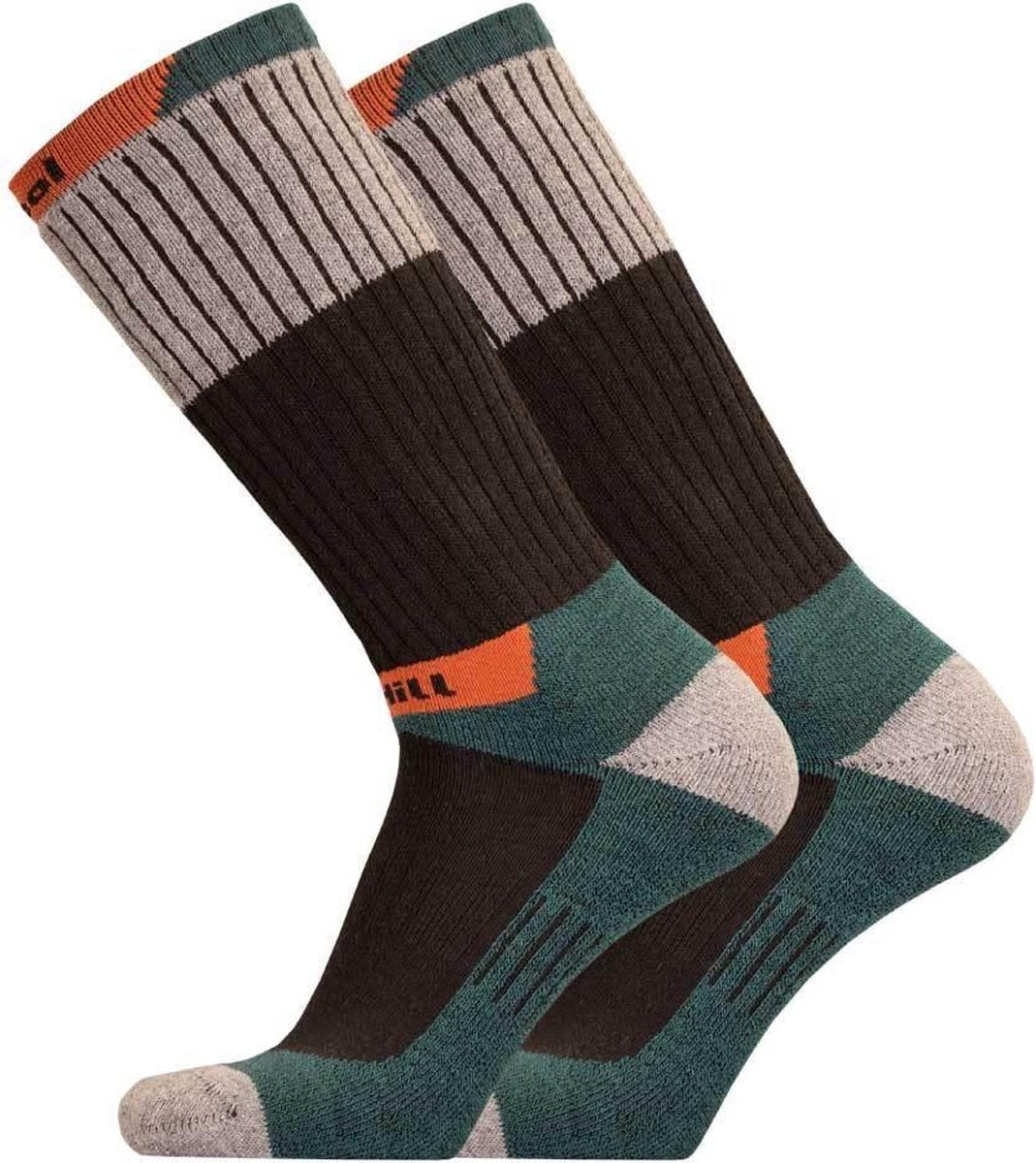 Uphillsport Wandelsokken Hetta Merinowol Zwart/oranje Mt 35-38