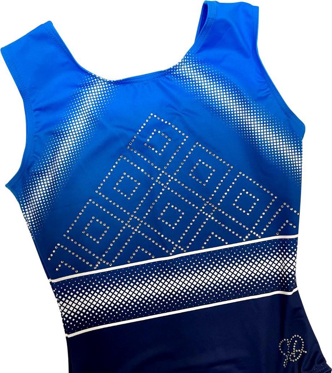 Sparkle&Dream Turnpakje Luna Blauw - AME | maat XS/S - voor turnen en gymnastiek