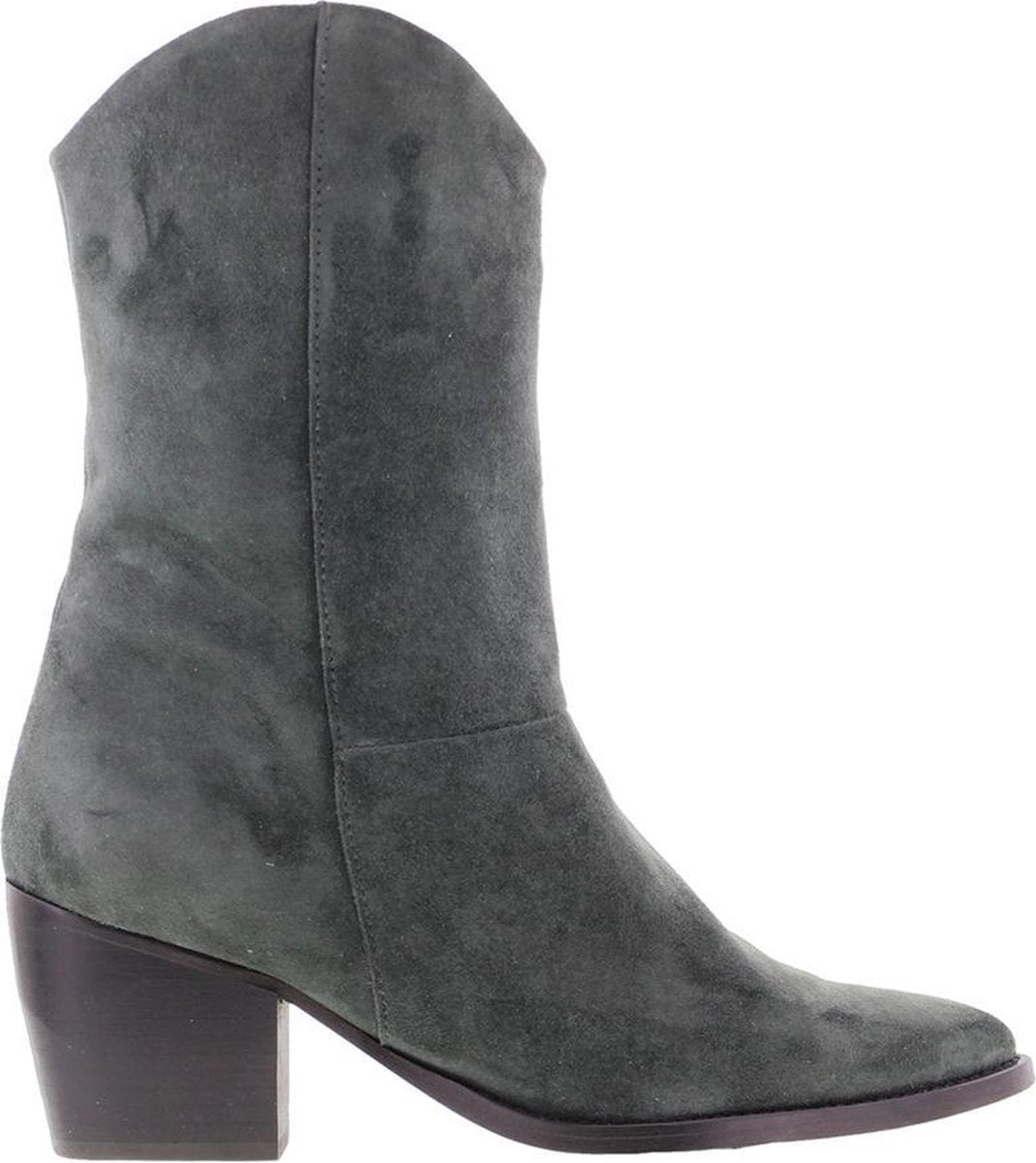 TANGO ella square 12 Enkellaarzen women Maat: 39 grey a petrol kid suede