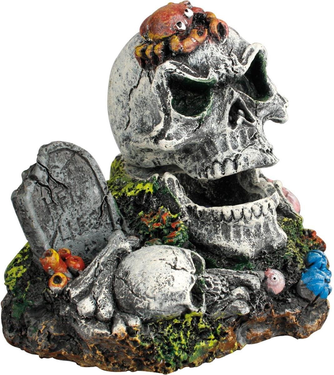 Aquarium decoratie Skull Action - 11.5 x 10 x 10 cm