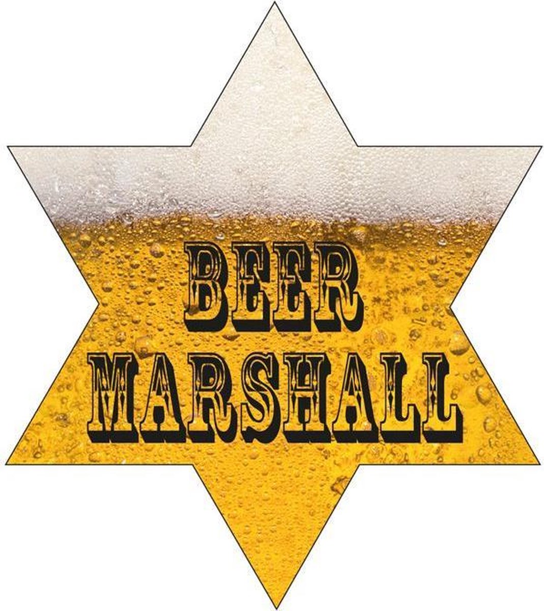 Sheriff ster bier met licht