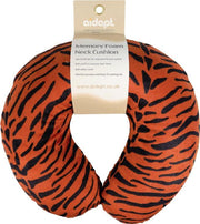 Aidapt nekkussen reiskussen - memoryfoam bruine tijger print