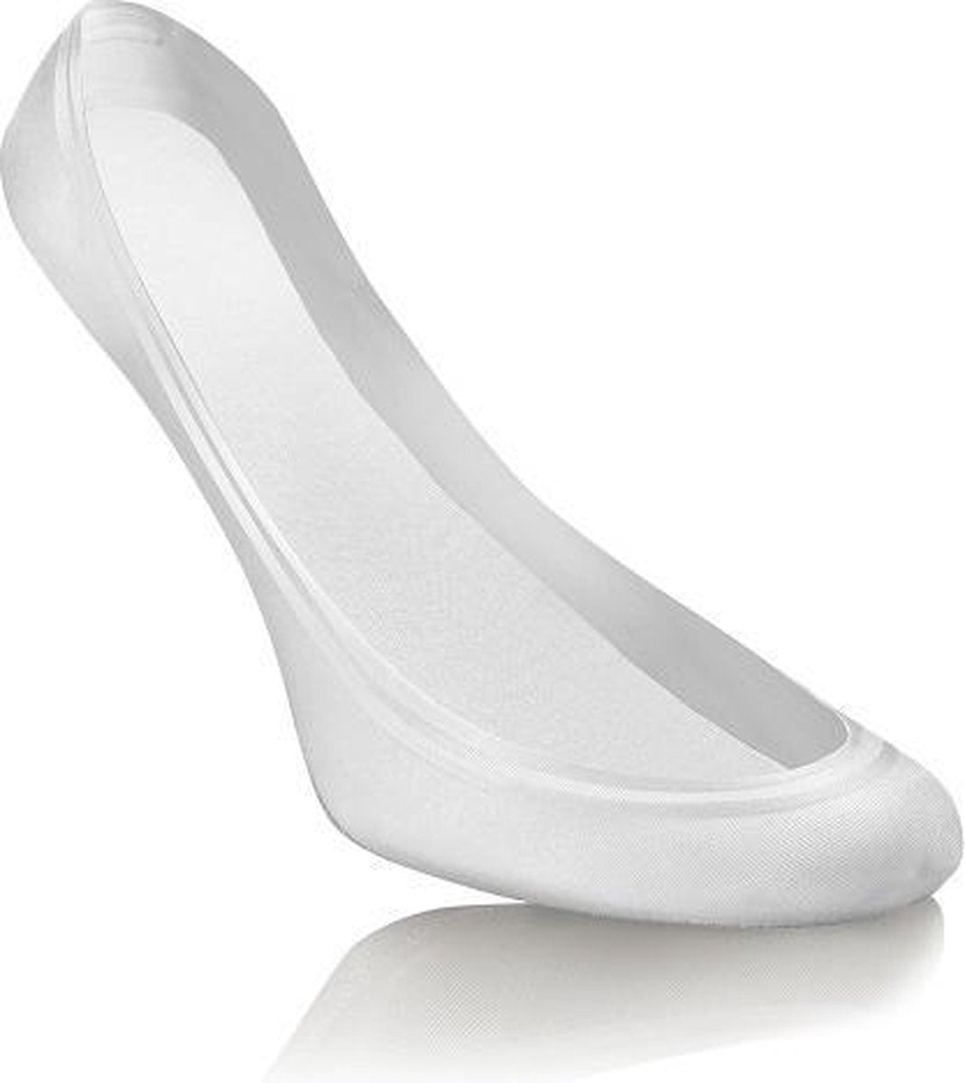 Sesto-Senso dames ballerina sokjes met siliconen antislip wit maat 39-41