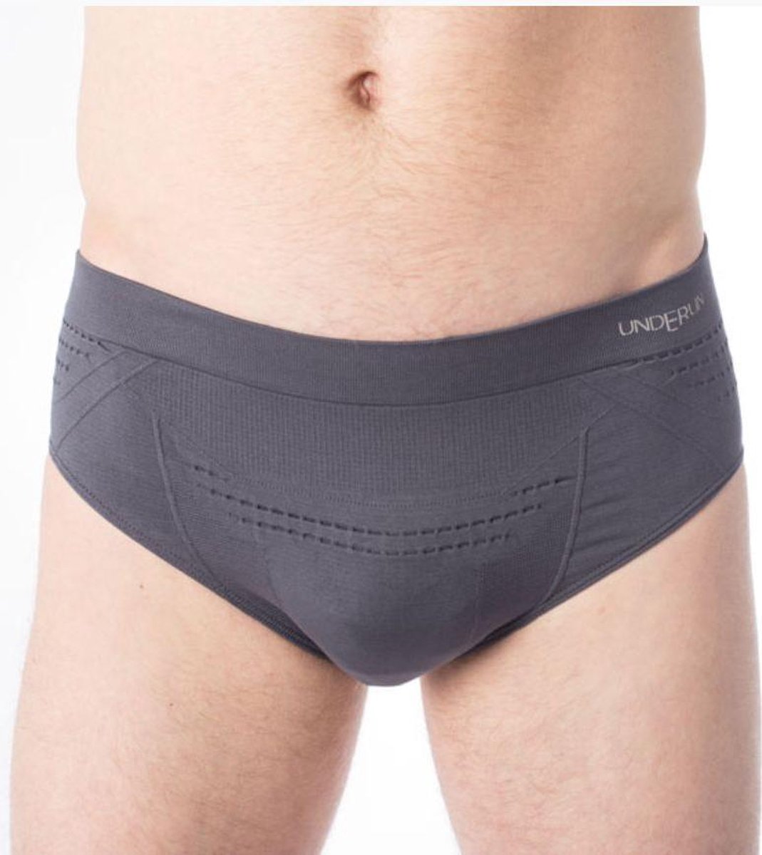 Underun - Hardlopen - Sportondergoed - Hardloopondergoed - Sportonderbroek - Man Slip - Grijs - M