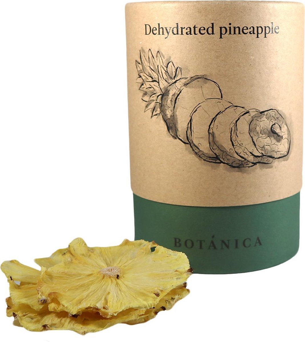 BOTANICA Gedroogde Ananas Schijfjes 80 g
