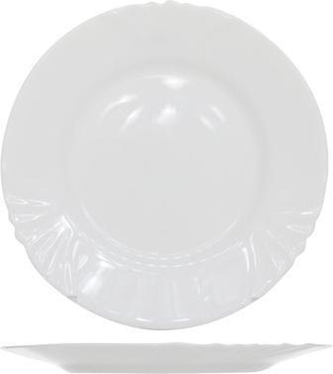 Cadix Wit Dessertbord - Ø 19cm