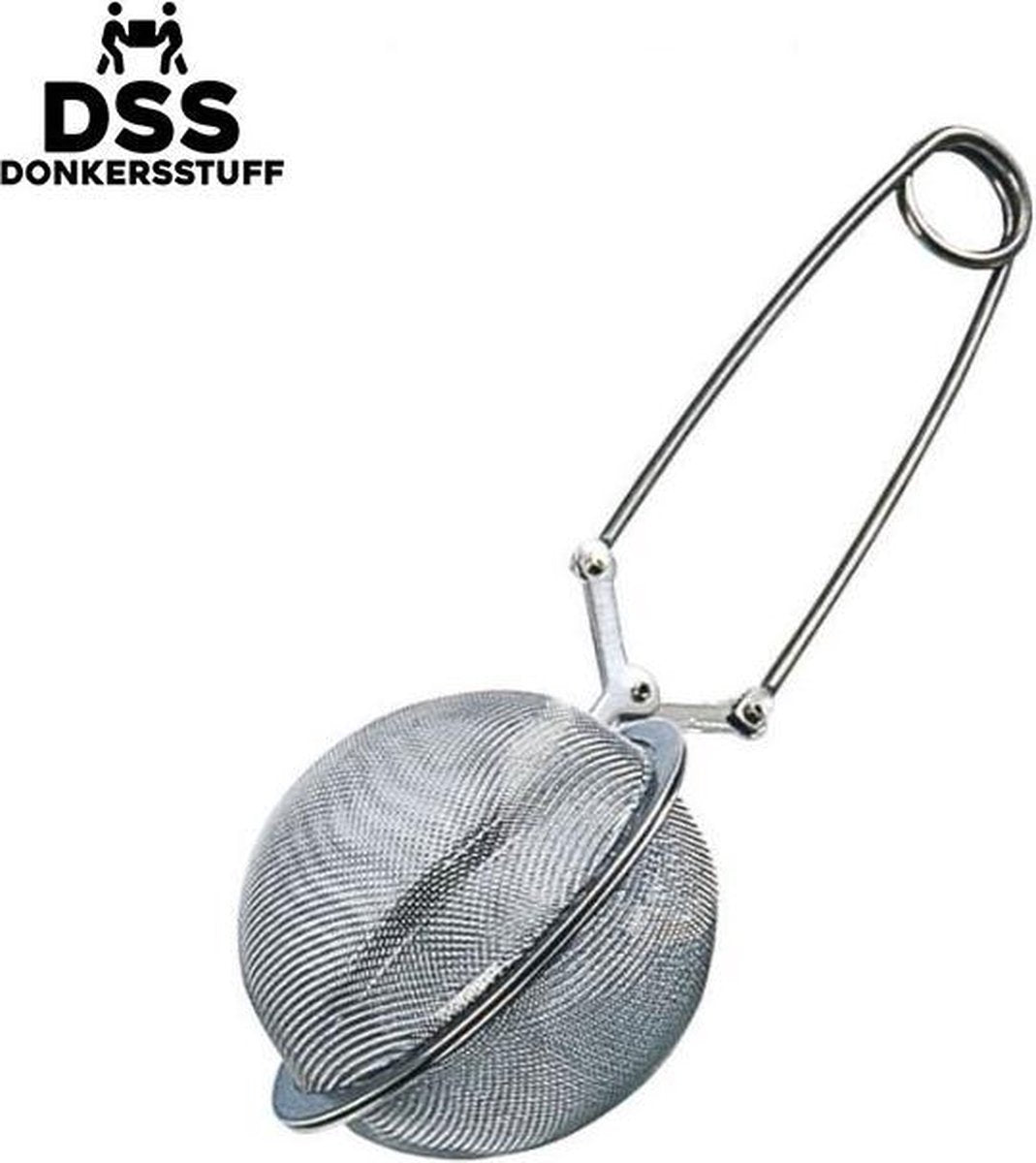Donkersstuff - Thee ei lepel klem - Theezeef - Theezetlepel - RVS - 50MM