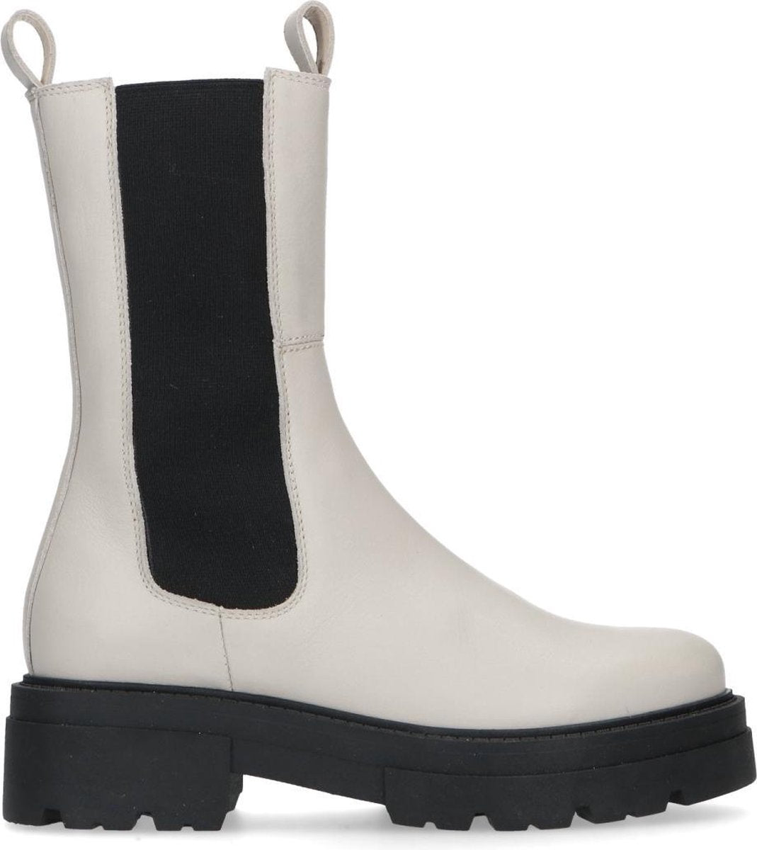 Sacha - Dames - Beige leren chelsea boots - Maat 41