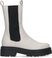 Sacha - Dames - Beige leren chelsea boots - Maat 41