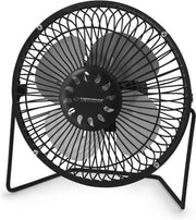 Bureau ventilator op USB - 14cm - Zwart