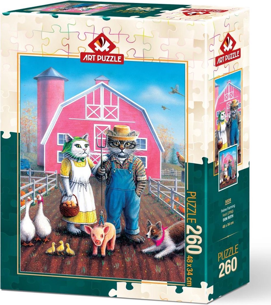 Feline Farming Don Roth 260 XXL puzzel met grote stukken vooor volwassenen