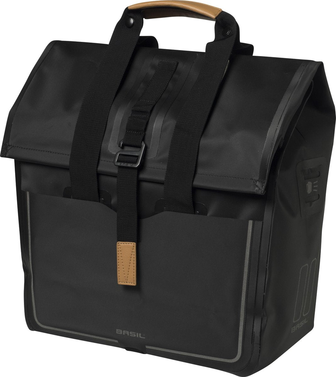 Fietstas Basil Urban Dry Shopper 20 liter 34 x 16 x 48 cm - matt black