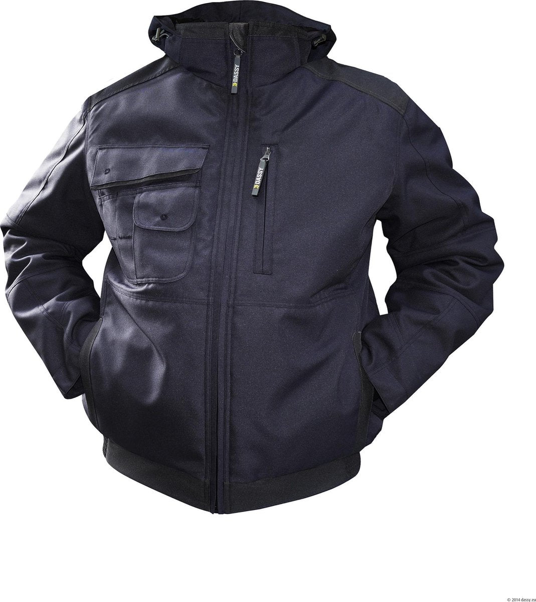 DASSY Austin DNA Canvas Winter Werkjas Donkerblauw/Zwart