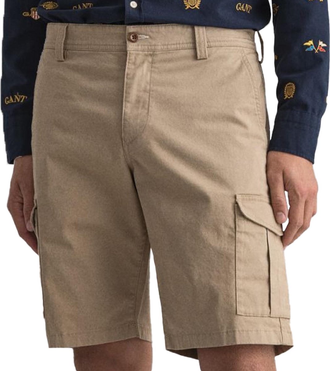 Gant Gant Relaxed Twill Utility Broek - Mannen - kaki