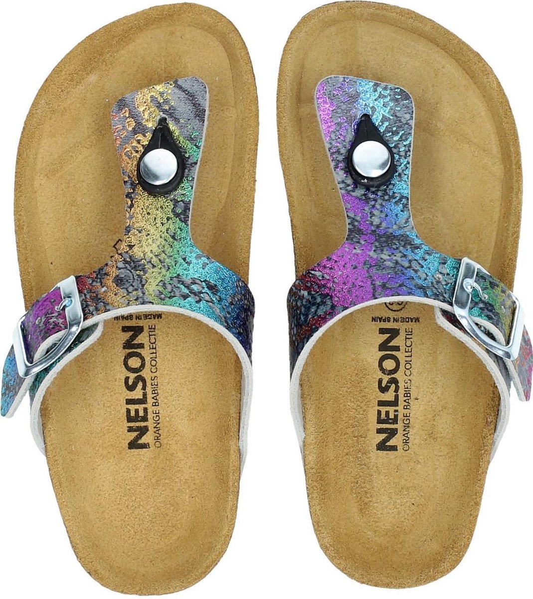 Nelson Kids meisjes slipper - Multi - Maat 35