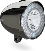 AXA LED Koplamp 706 Fietsverlichting - Batterij - 15 Lux - Chrome