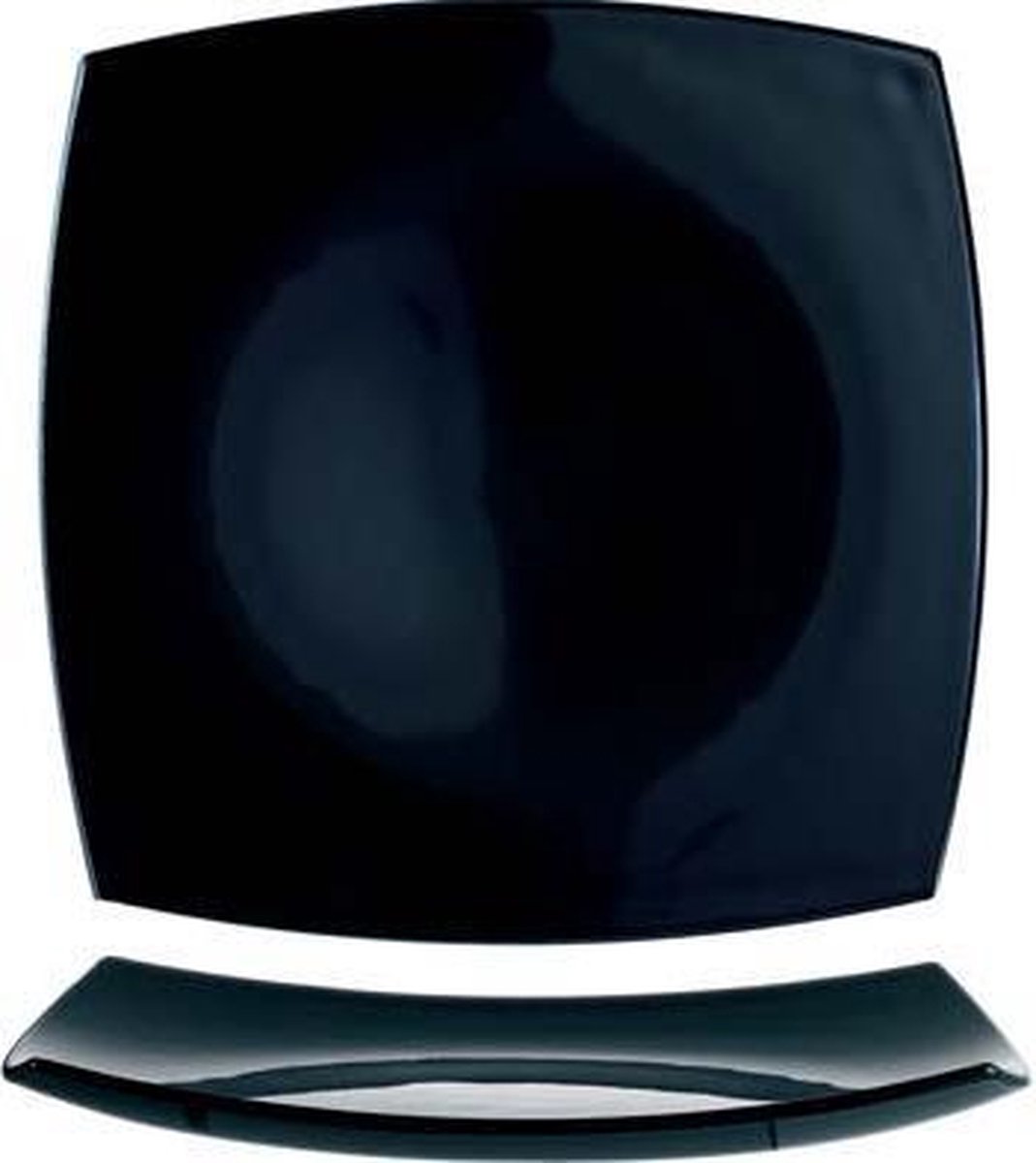 Delice Dinerbord - Plat - Zwart - 26cm