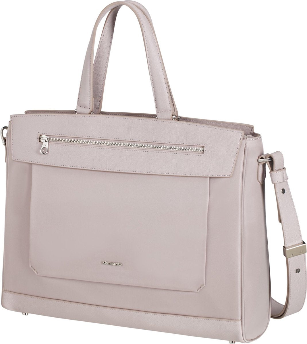 Samsonite Laptopschoudertas - Zalia 2.0 Bailhandle 14.1 inch Stone Grey