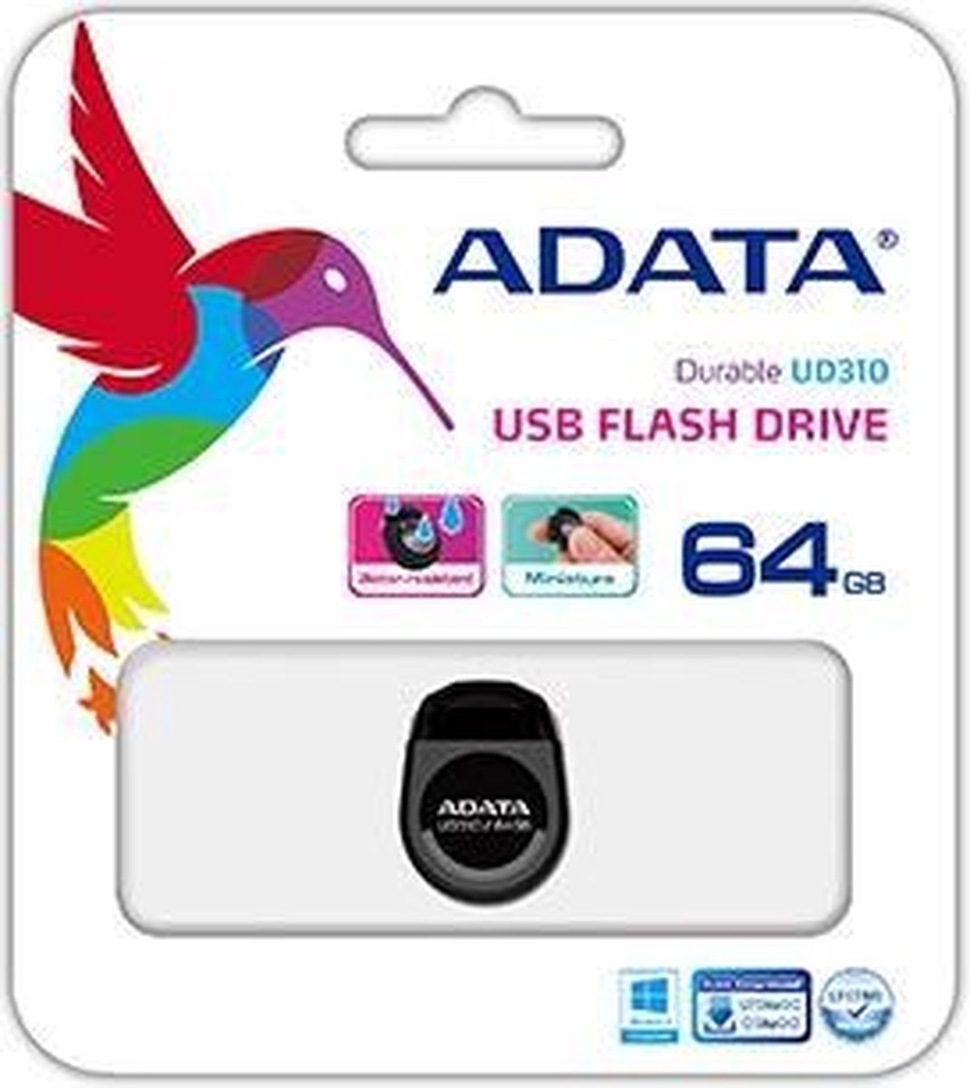 ADATA UD310 64GB USB 2.0 Capacity Zwart USB flash drive