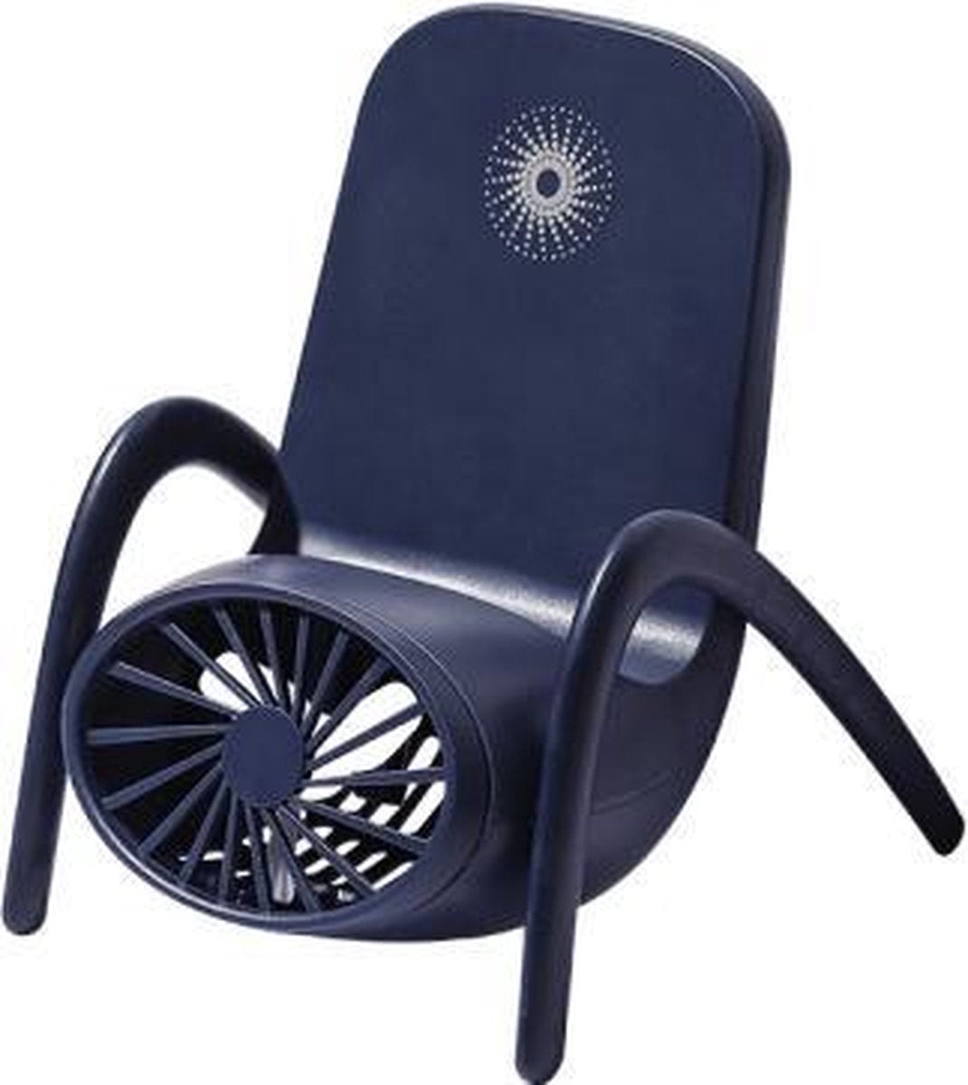 Studentenflat Kantoor Mobiele telefoonhouder Desktop Miniventilator (blauw)