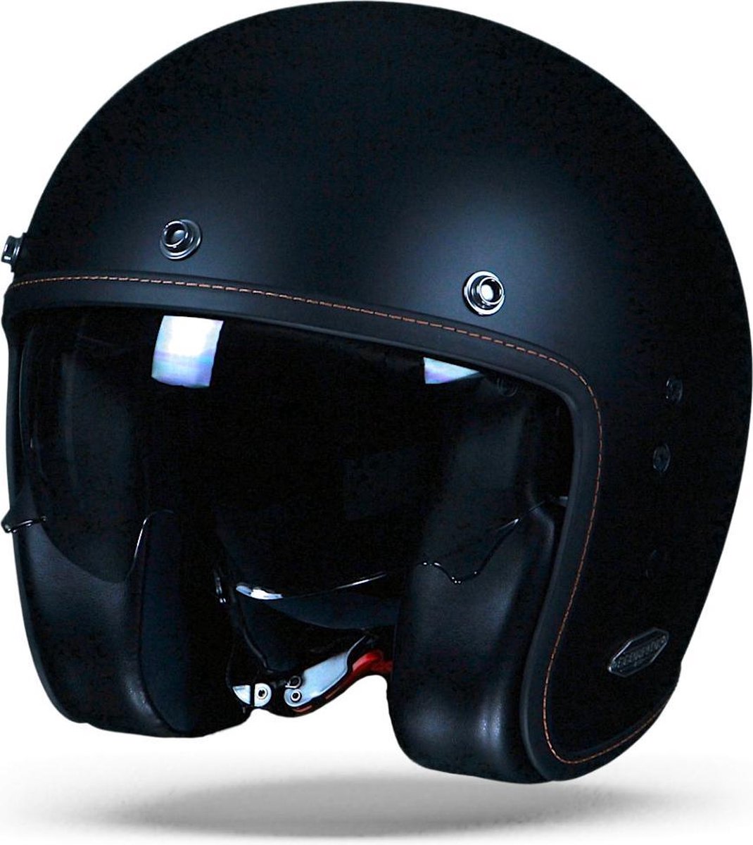 Scorpion Belfast Solid Matte Zwart Jethelm - Motorhelm - Maat S