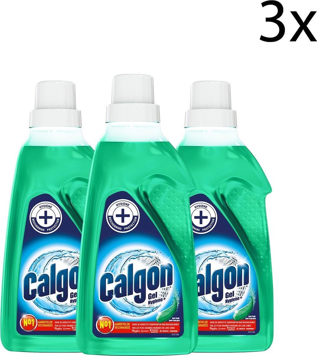 Calgon Hygiëne+ Gel Wasmachine Reiniger en Anti Kalk - 750 ml x3