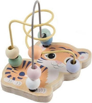 Jouèco Kralenbaan Tijger voor de Allerkleinsten - 12.5cm hoogte - Kralenspiraal