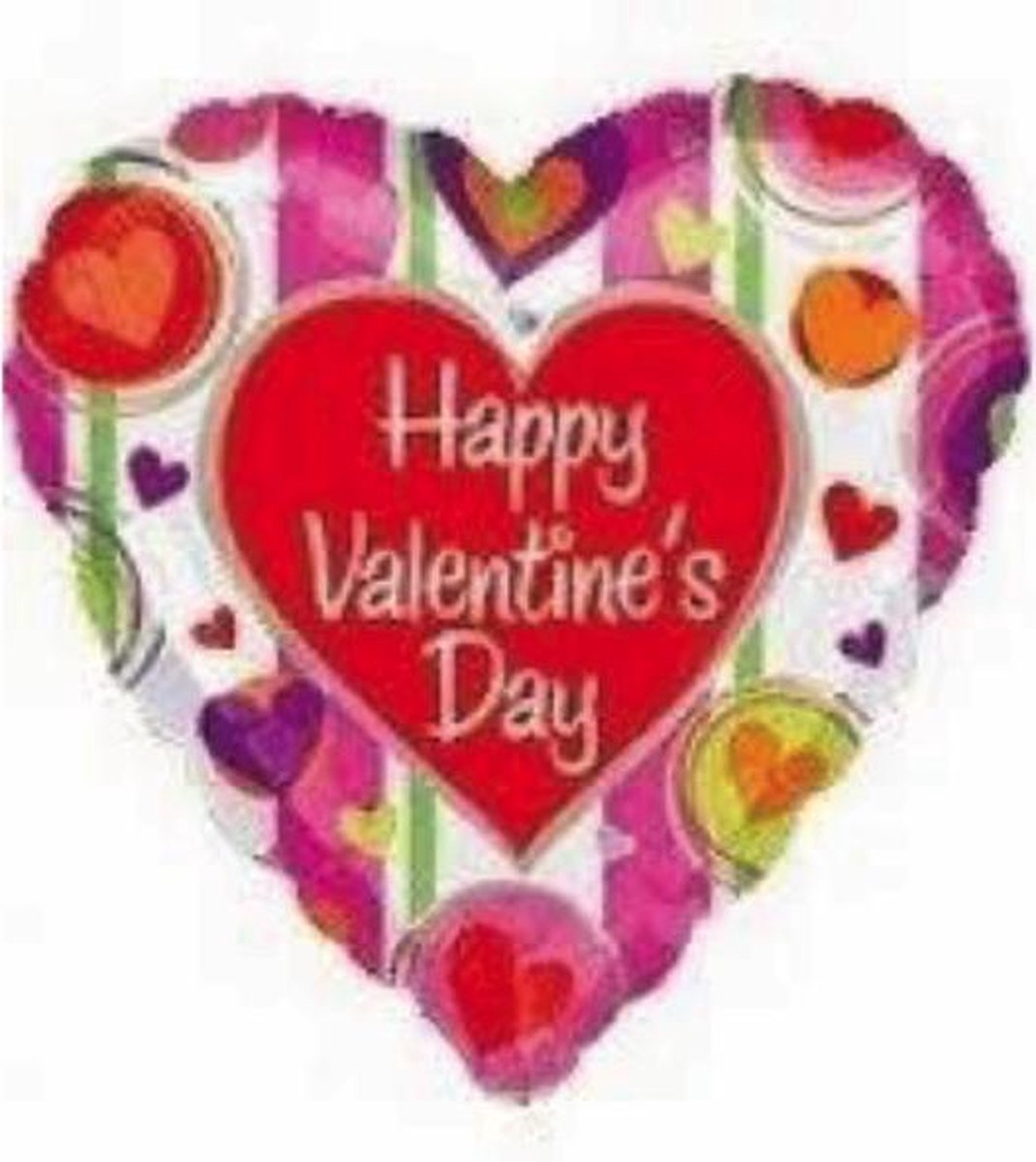 "Happy Valentine's Day" Folie Ballon