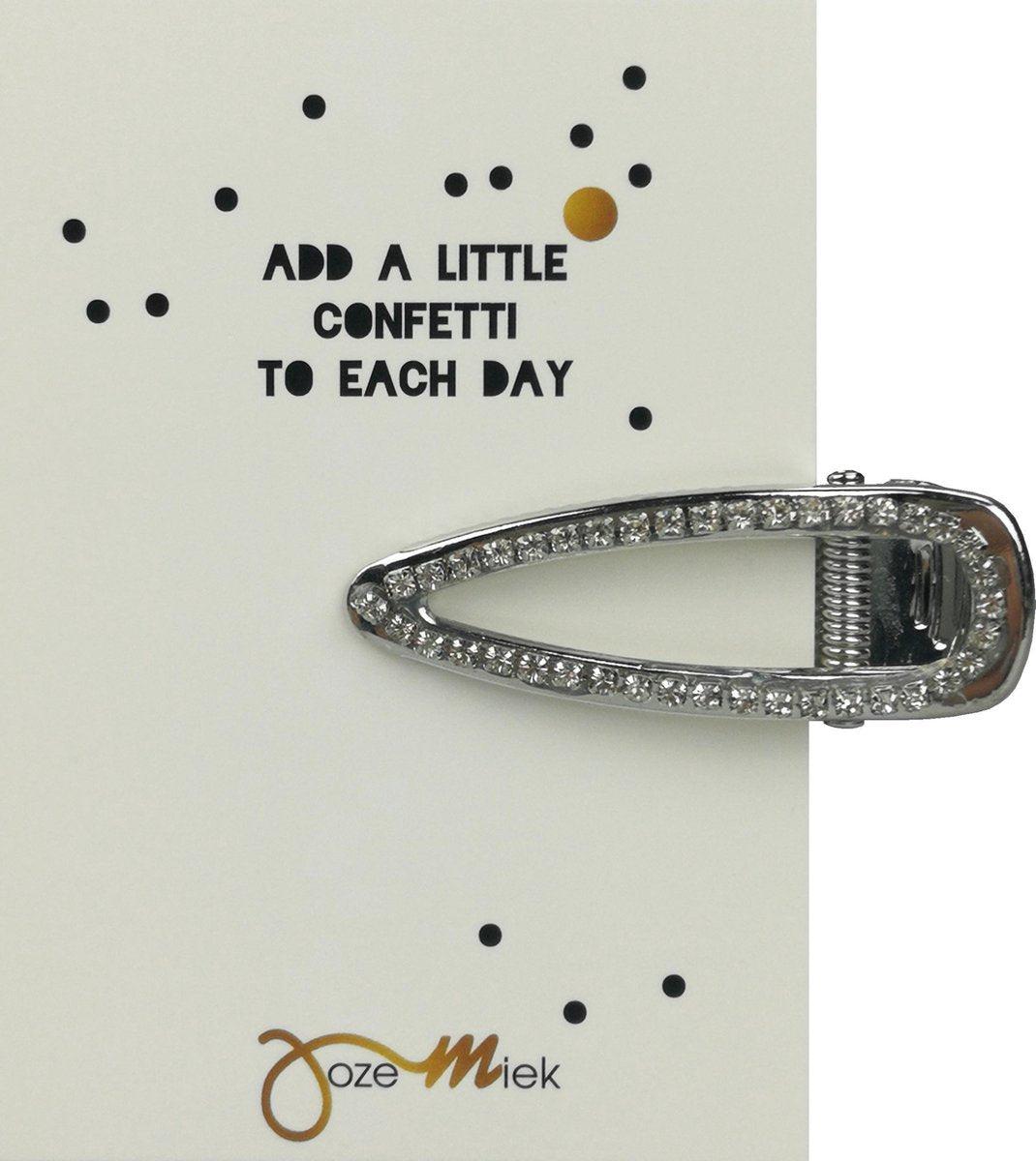 Jozemiek- haarklem-haarclip-Triangle Strass Silvercolor
