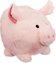 Pluche spaarpot varken met geluid 25 cm