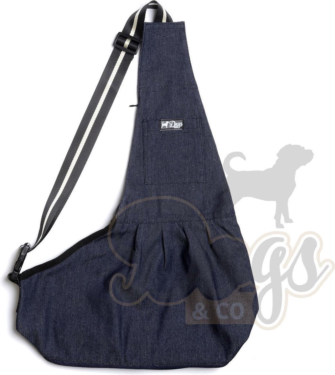Dogs&Co Draagtas Hond - Denim Blauw - Hondentas 64x45 cm - Maat L