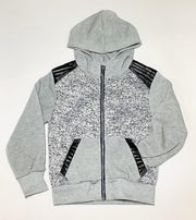 S&C vest - met imitatieleren accenten - lichtgrijs - maat 164/170