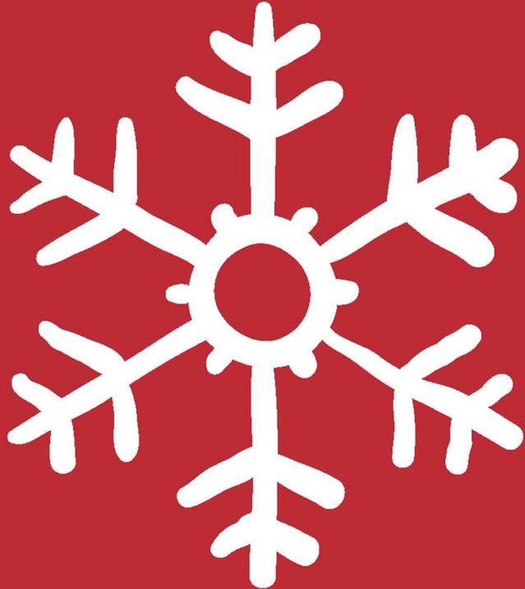 Duni Servetten Red Snowflakes 24cm
